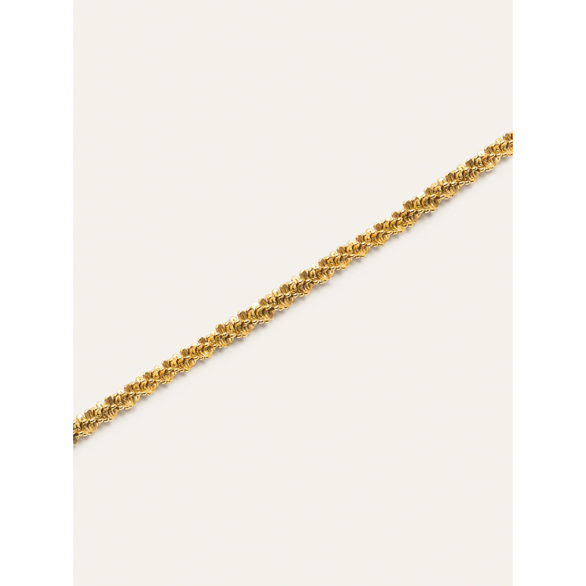 Collar Fine Tinsel Acero Baño Oro