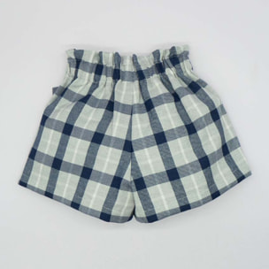 Short cuadro azul