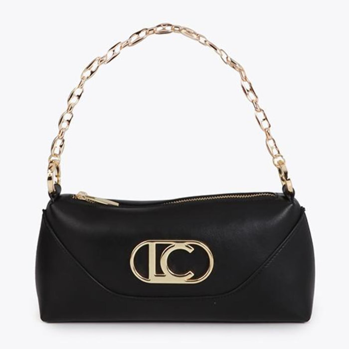 Borsa a tracolla con manico annodato e parte inferiore