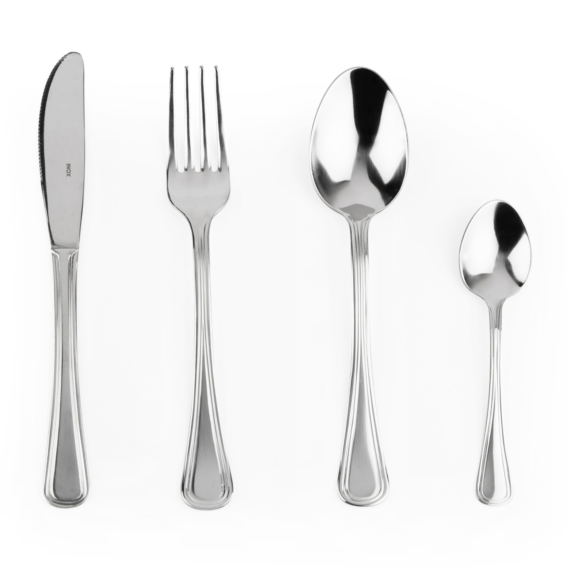 Servizio 24 posate Excelsa – London, Acciaio Argento