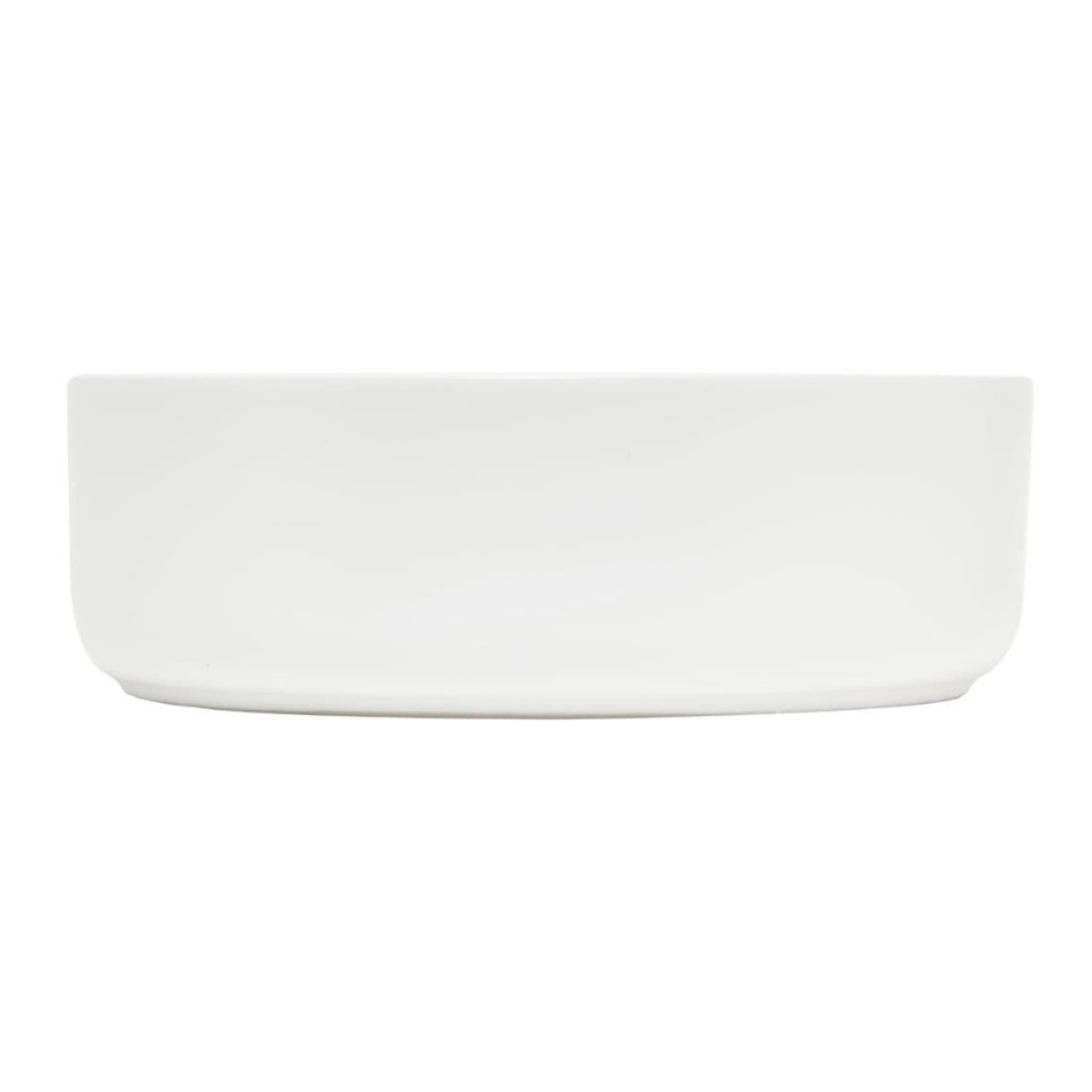 Mood vasque à poser ronde 36 x 36 cm blanc mat sans trou pour robinet ni trop-plein (SATM3636MW)