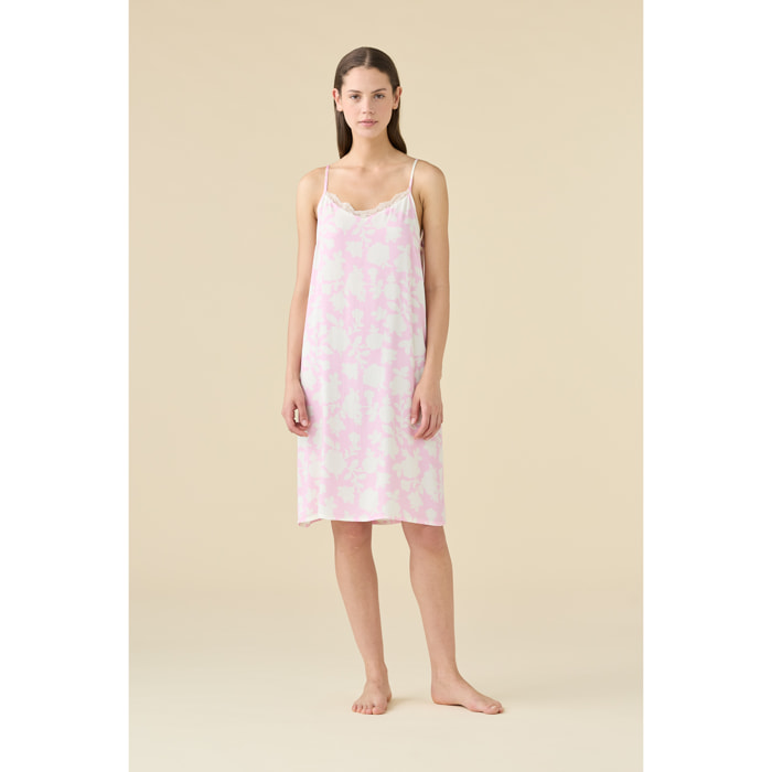 Camicia da notte in viscosa articolo floret. Noidinotte