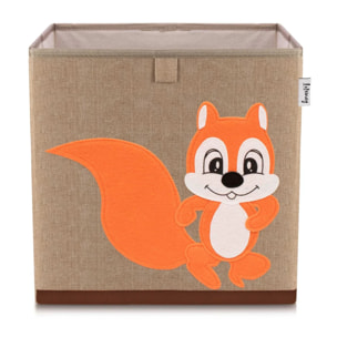 Boîte de rangement en tissu pour enfant "écureuil", compatible Ikea Kallax