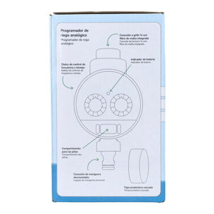 Programador de Riego acorazado estanco Planeta Huerto 0-6 bar