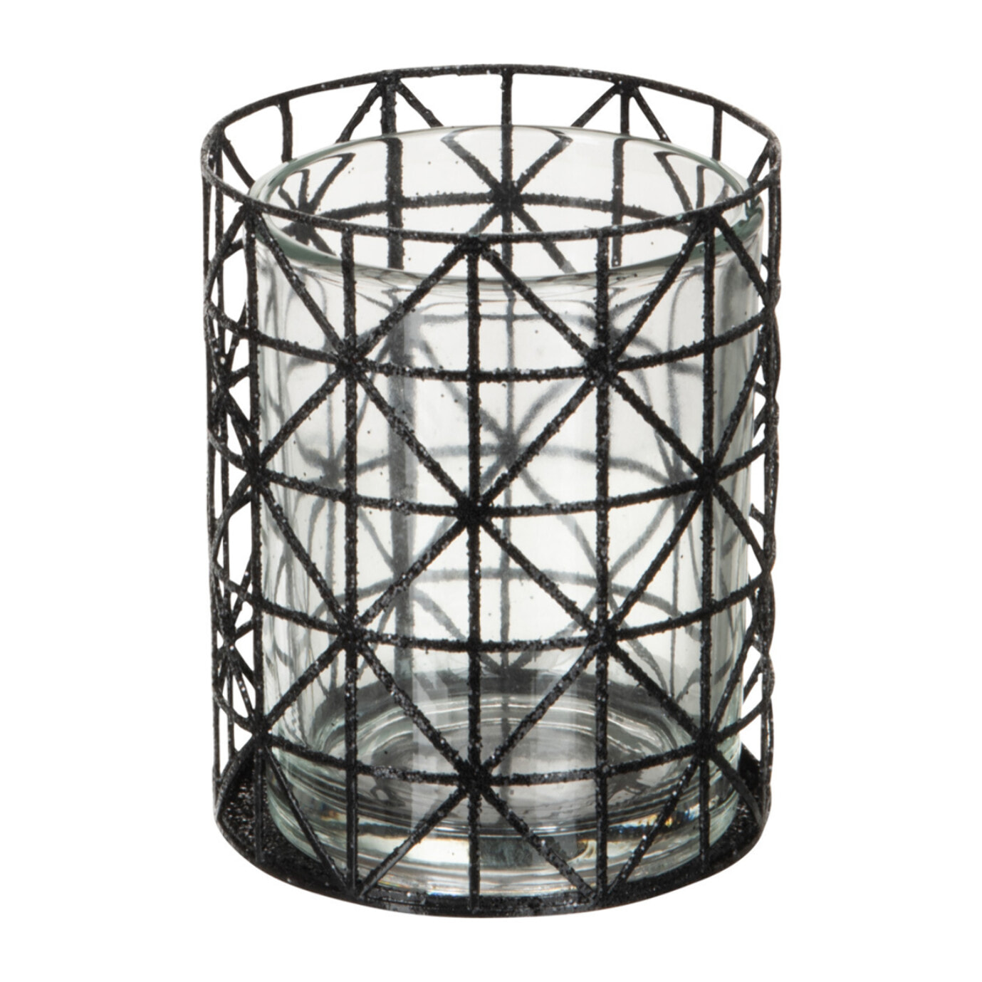 J-Line photophore Motifs Paillettes - métal - noir