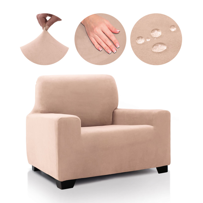 Funda de sofá TERCIOPELO ANTI MANCHAS Multi elástica modelo VERONICA