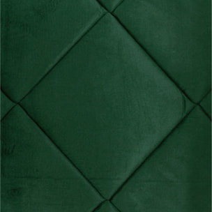 TRAPUNTA INVERNALE MATRIMONIALE IN VELLUTO VERDE FORESTA PRODOTTO ITALIANO