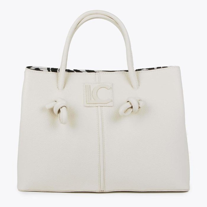 Borsa shopper media con dettagli