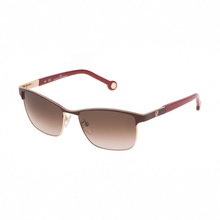 Carolina Herrera - Lunettes de soleil pour femme - bordeaux - indice de protection UV : catégorie 3
