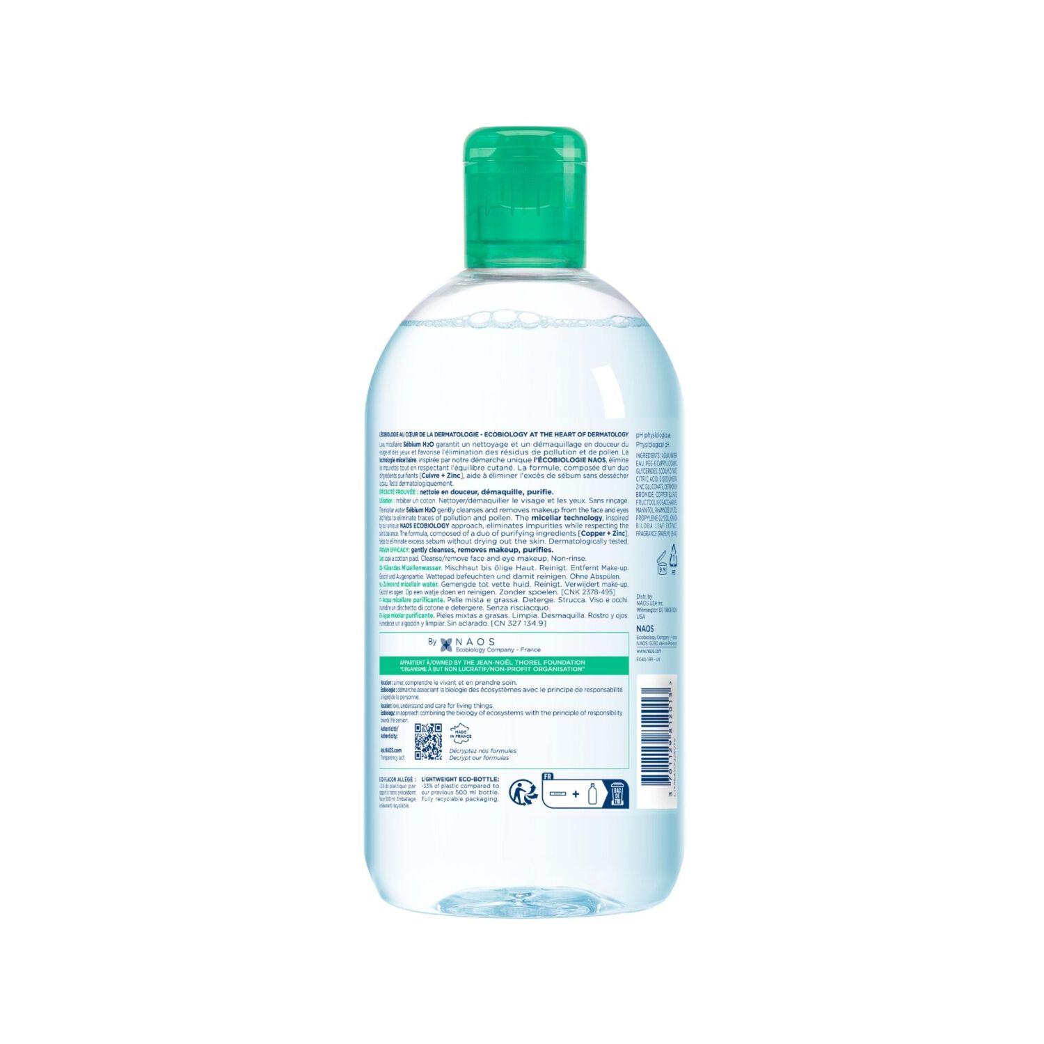 Sébium H2O - Eau Micellaire Purifiante - Peaux Mixtes à Grasses