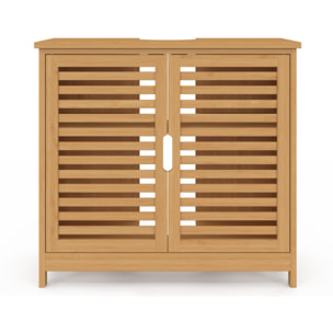 Meuble sous vasque sur pieds Maya 2 portes