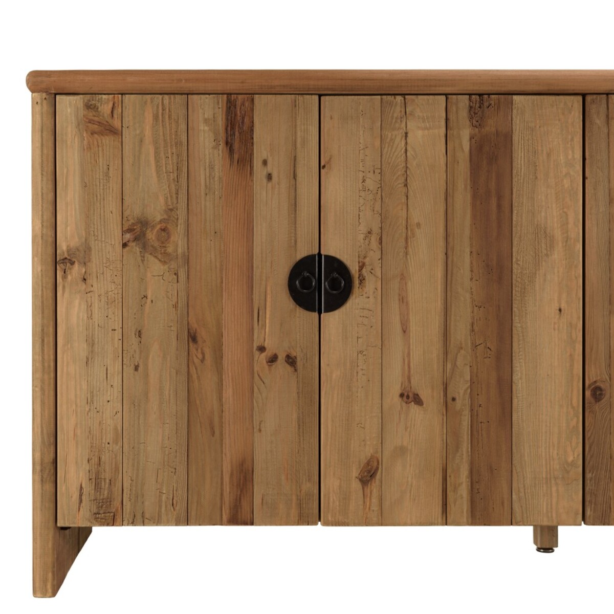 SANDY - Buffet 4 portes bois pin recyclé