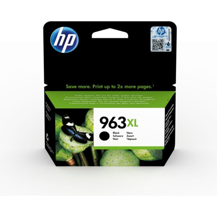 Cartouche d'encre HP Originale 963 XL Haute Capacité Noire - 3JA27AE