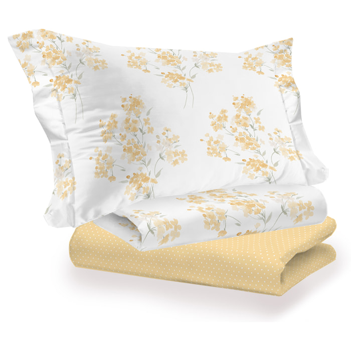 Completo letto primavera giallo