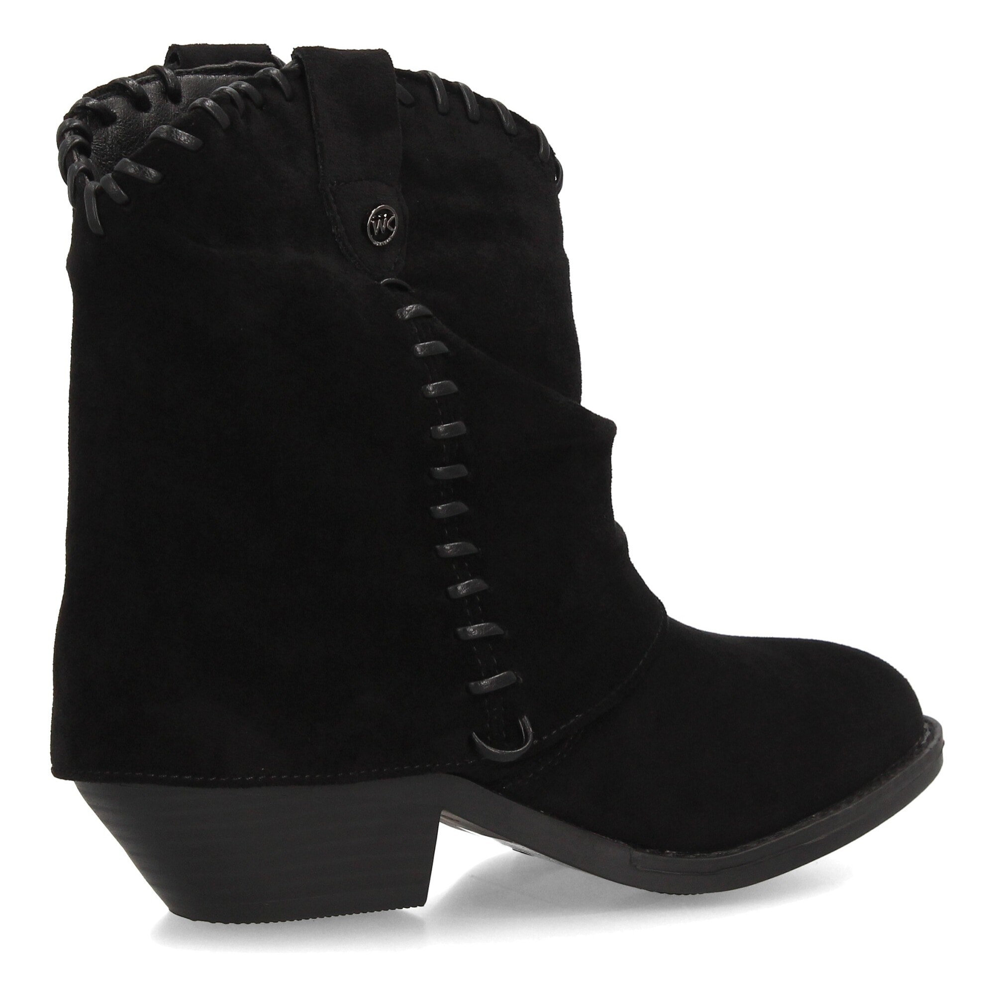 Botines cowboy con costuras decorativas