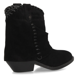 Botines cowboy con costuras decorativas