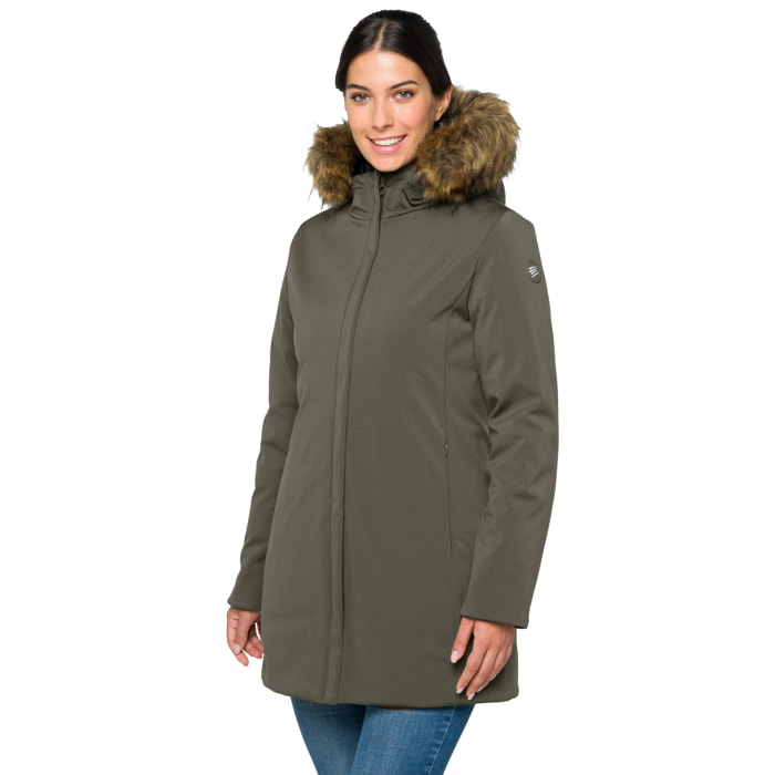 Parka DAHLIA acolchada impermeable verde