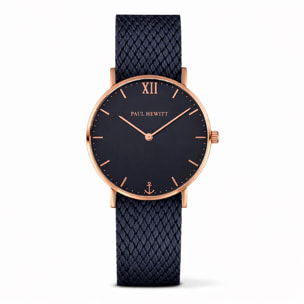 Reloj Paul Hewitt SA-R-SM-B-17S Unisex Analogico Cuarzo con Correa de Tela