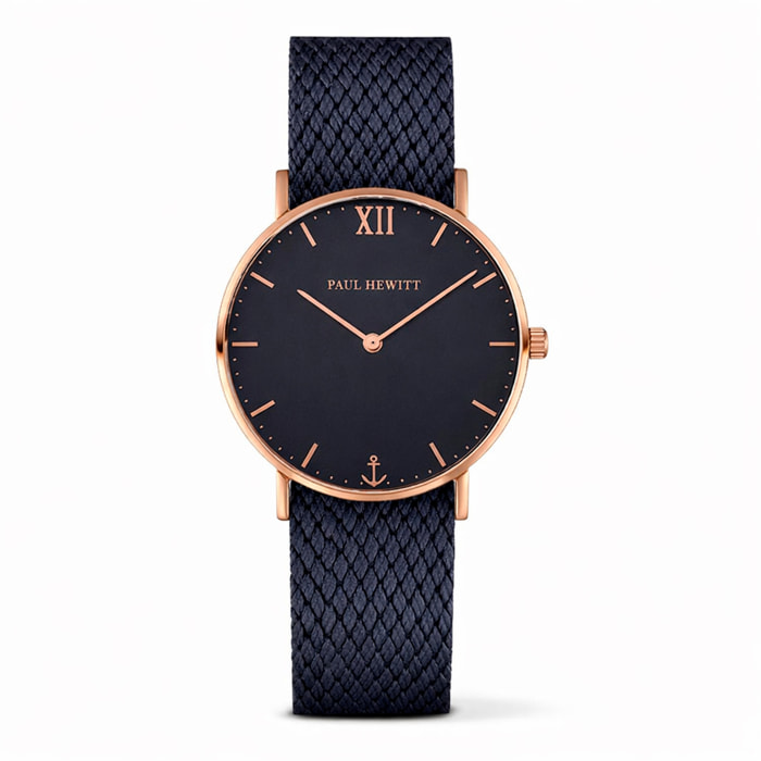 Reloj Paul Hewitt SA-R-SM-B-17S Unisex Analogico Cuarzo con Correa de Tela