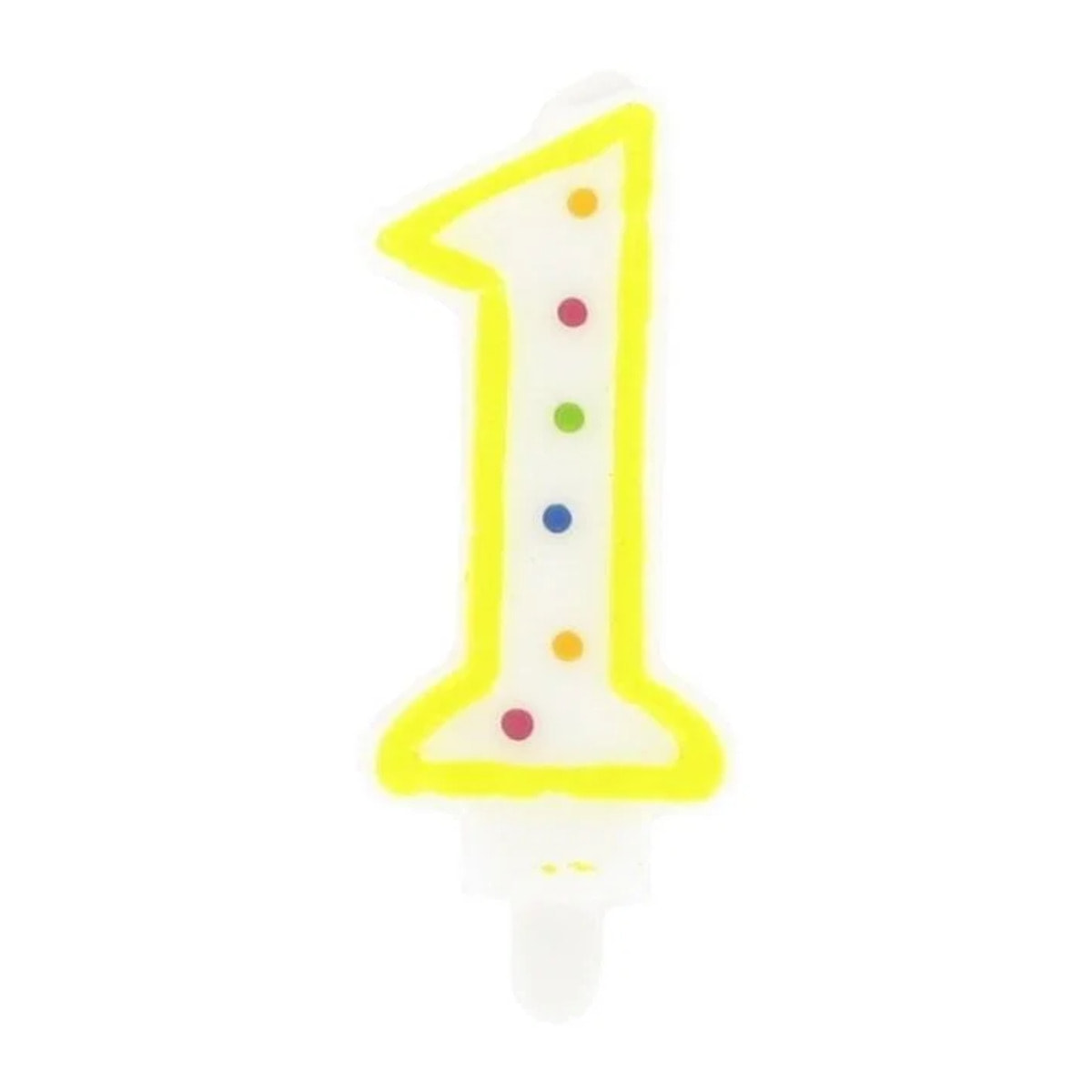 Ensemble de 10 bougies anniversaire du 0 au 9 Fackelmann Rio Party