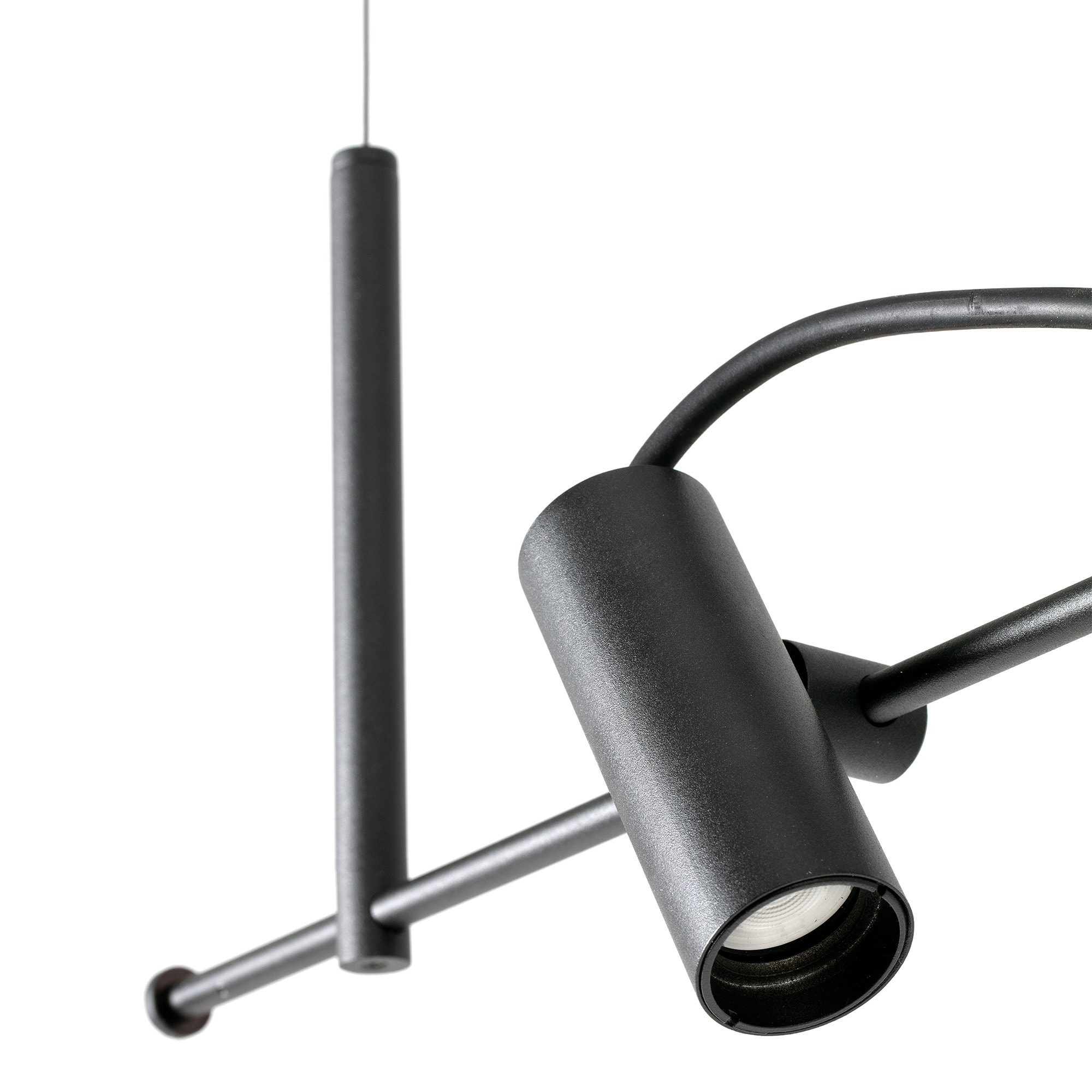 CLAP Colgante lineal negro 3x6W 3000K 38º