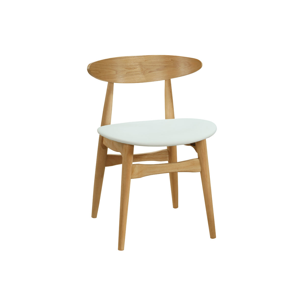 Chaises scandinaves en bois clair et blanc (lot de 2) WALFORD