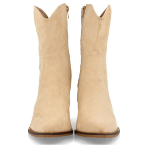 Botin de Tacon Campero con Cremallera