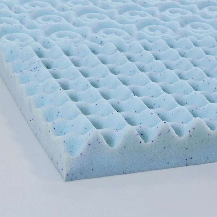Surmatelas en gel de 6 cm - Bleu