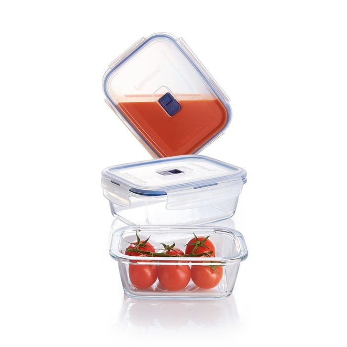 Set de 3 recipientes Pure Box Active -  122 + 82 + 38 cl