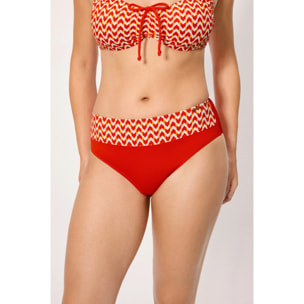 Slip bikini vita alta modellante Arancio