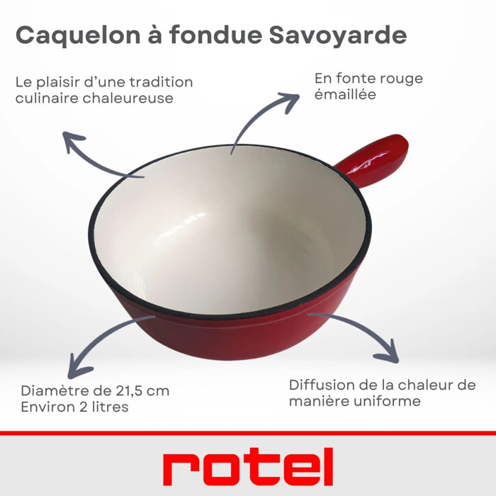 Caquelon à fondue au fromage 2 litres Rotel Swiss Tradition