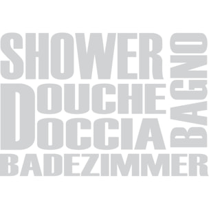 Film Fenêtre Anti Regard Occultant - DOUCHEMULTILINGUE - Stickers Autocollant Brise-Vue pour Vitre & Porte de Douche