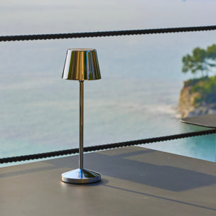 Lampe de table sans fil EMILY Argent H25cm