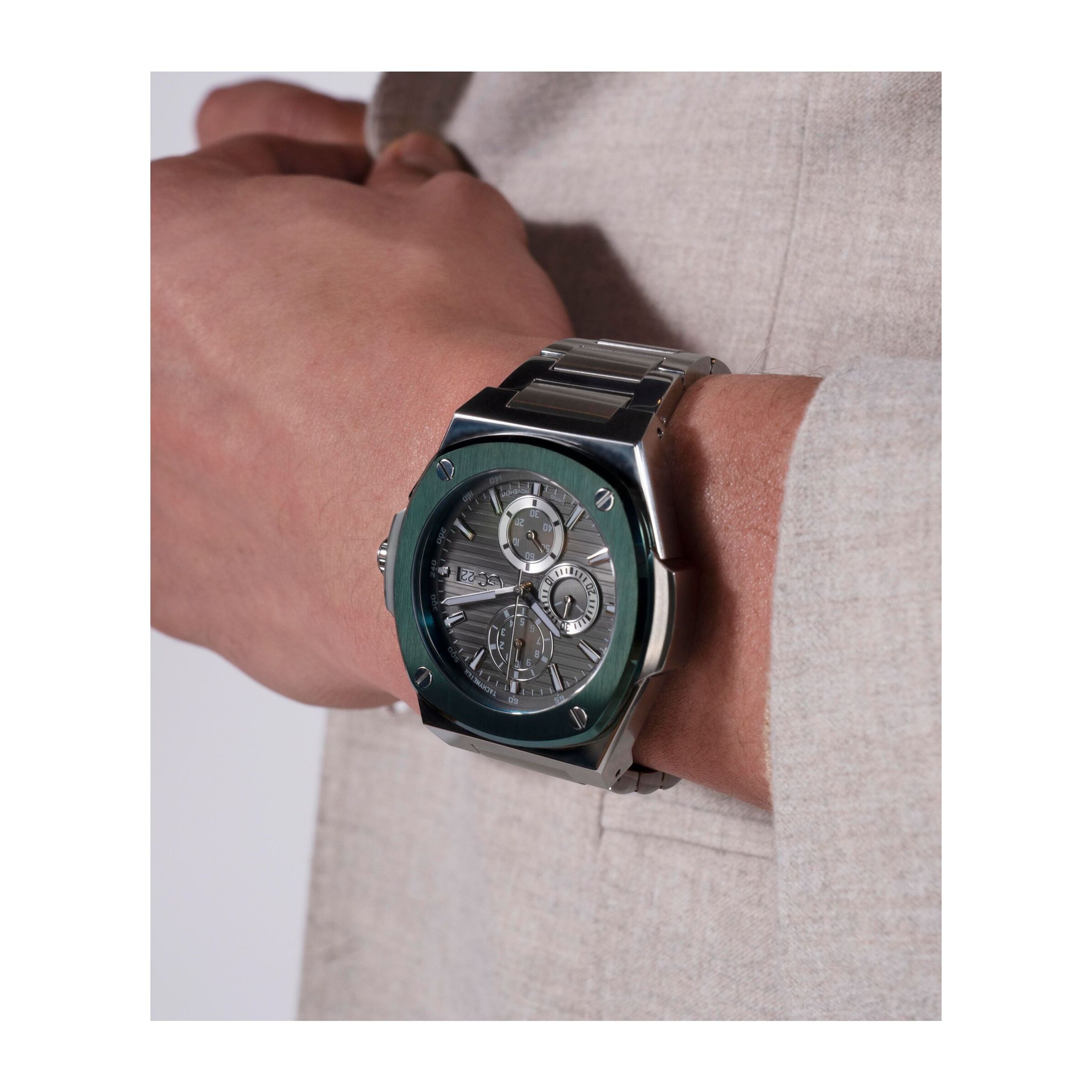 Gc Chronograph Watch Gc Coussin Shape