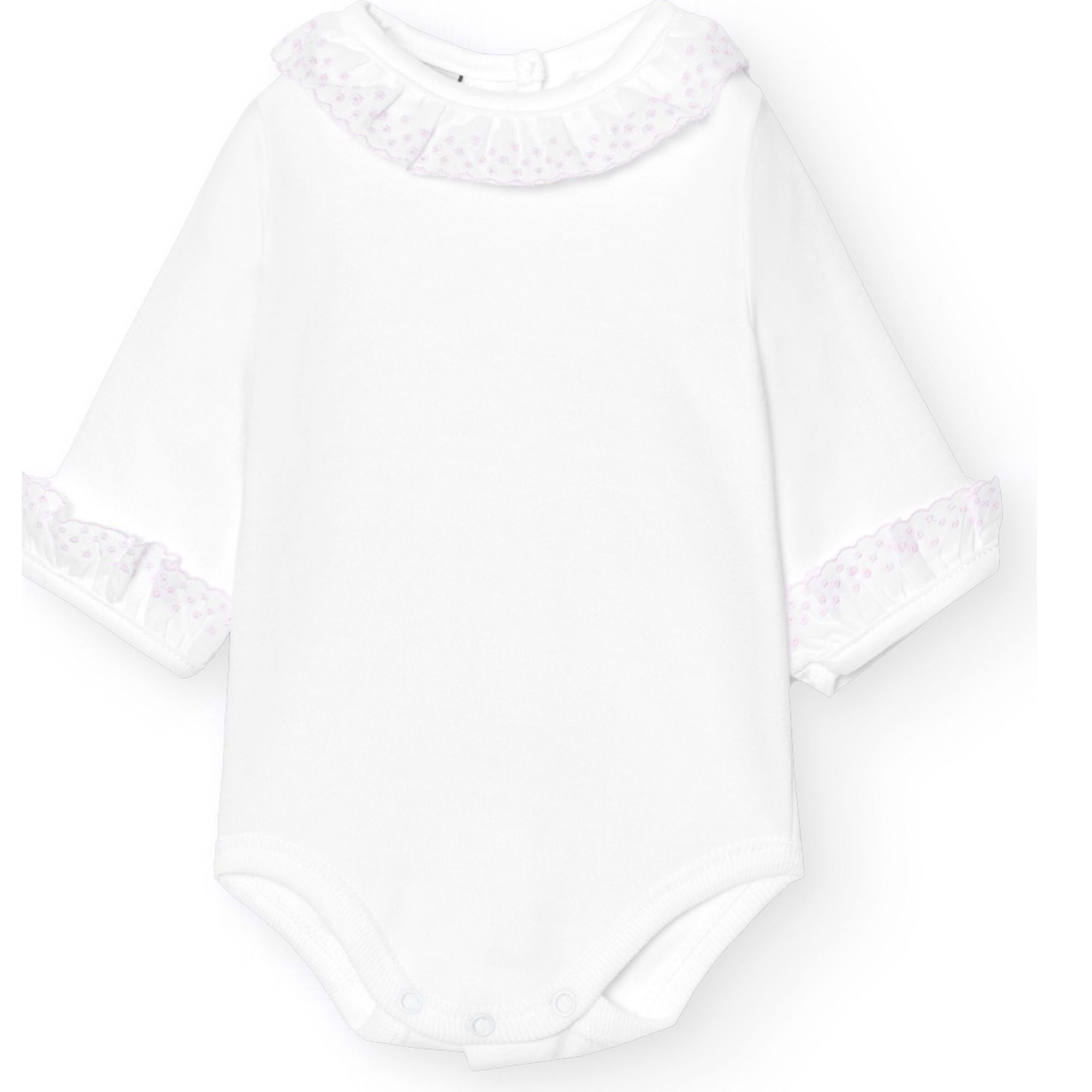 Body bebé manga larga cuello batista