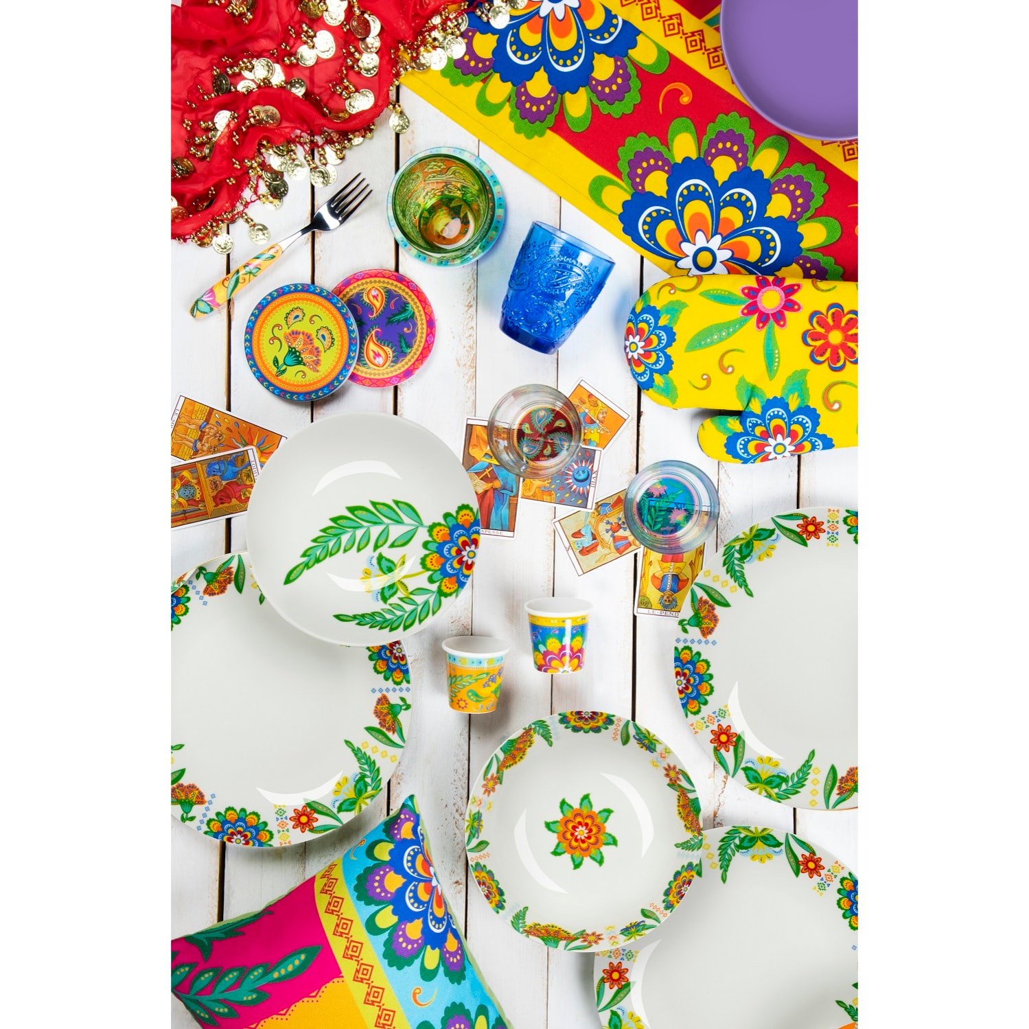 Set 6 Bicchieri Excelsa – Cachemire, Vetro Multicolore