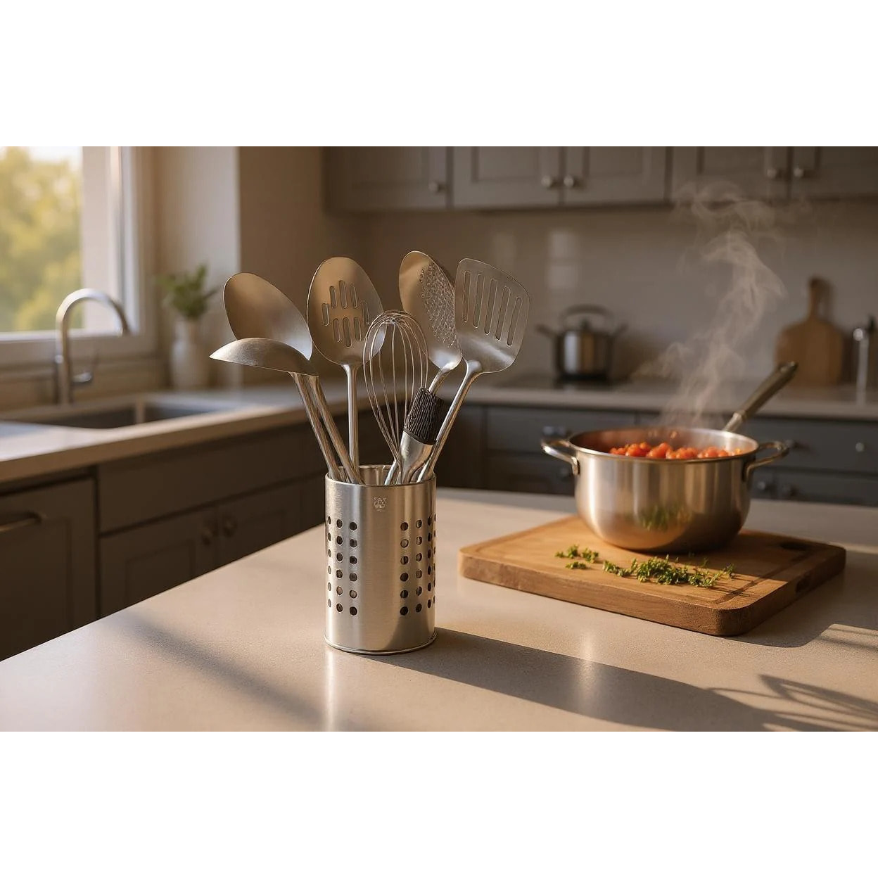 Set d'ustensiles de cuisine en acier inoxydable STAL - 10 pièces