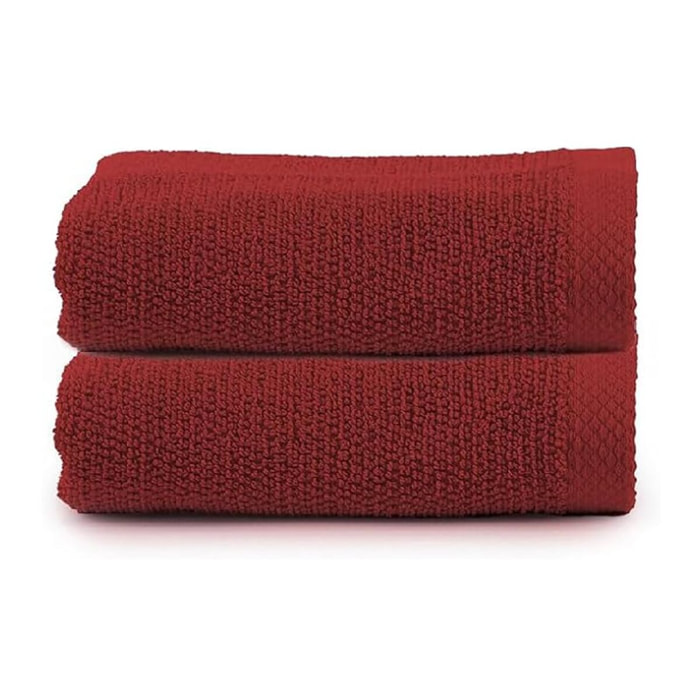 INTRECCI HOME Set Bagno 2 Asciugamani Ospite, in Puro Cotone 500 g,Morbidezza Extra, Assorbenza Superiore, Elegante e Durevole