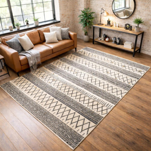 Tapis salon et chambre fait à la main motif scandinave BAFA