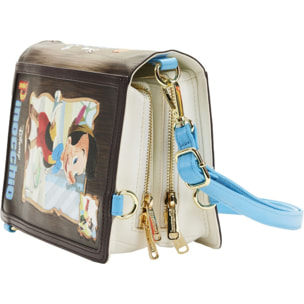 Disney Pinocchio Borsa a Tracolla Convertibile in Zaino Stile Libro 30cm Loungefly