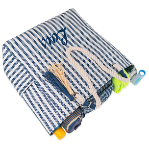 Bolso De Playa Lois Maui Azul Marino