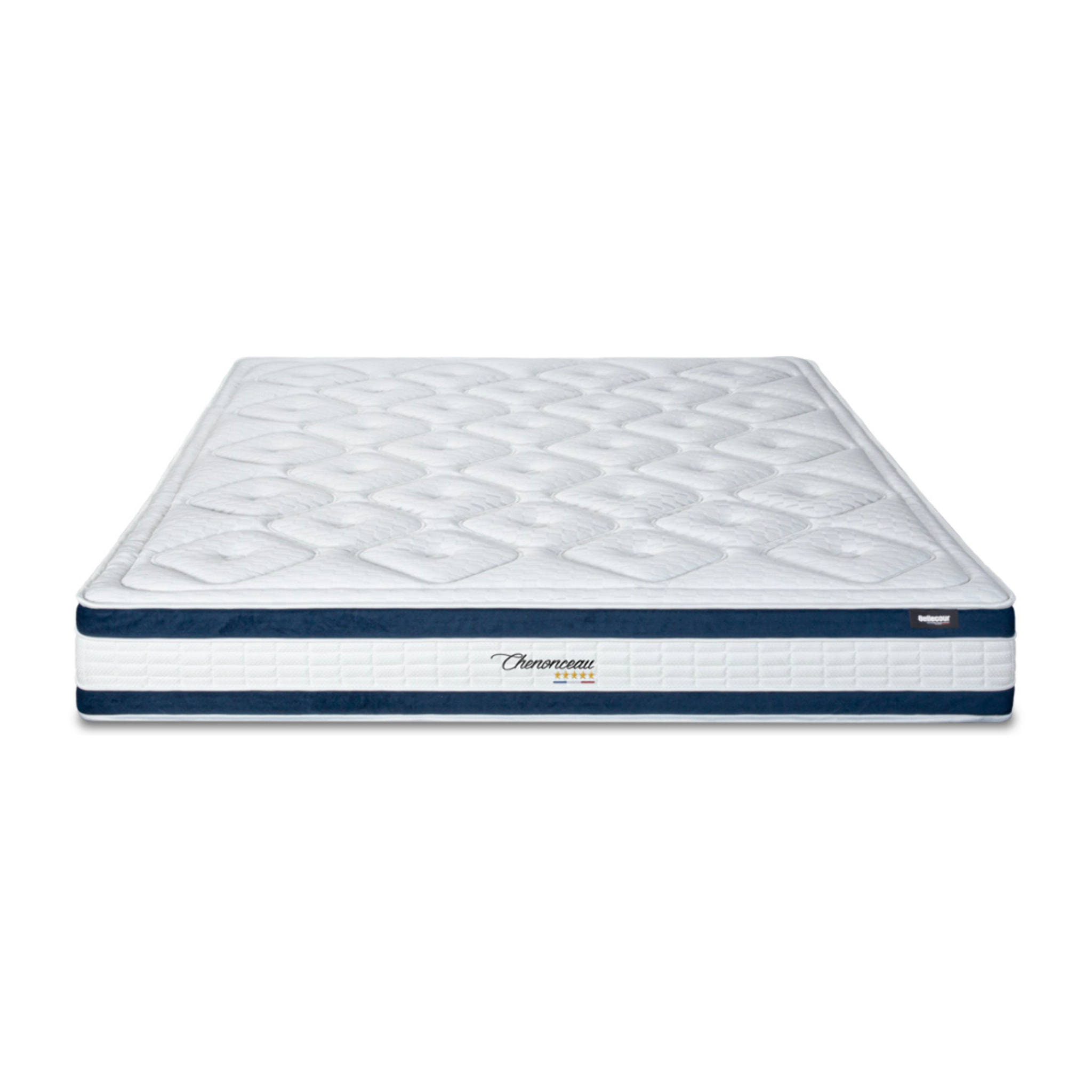 Matelas Chenonceau, Soutien Ferme, 26 cm, Mémoire de Forme & Mousse Haute Densité, Fabrication Française, Déhoussable