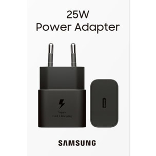 Chargeur secteur SAMSUNG Ultra rapide 25W USB-C Noir