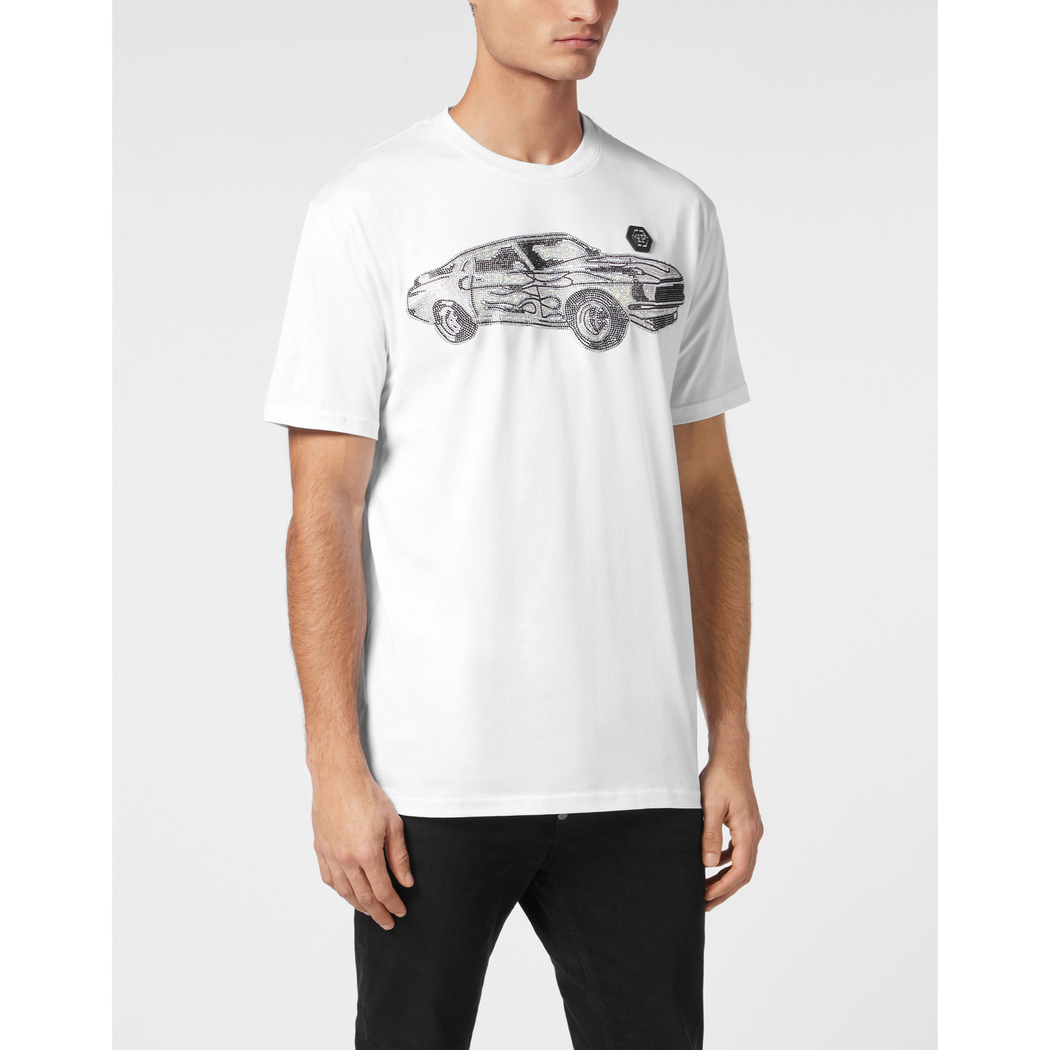 PHILIPP PLEIN T-Shirt Round Neck RACING