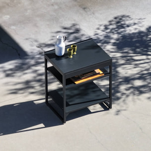 Module de cuisine extérieure acier 2 étagères L80cm KEA