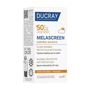 Melascreen Control 365 jours - Fluide solaire invisible 30 ml