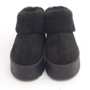 SLIPPER MAMMUT RISVOLTATO NERO