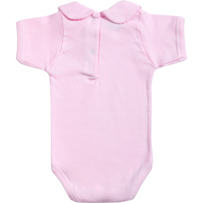 Body bebé manga corta con cuello
