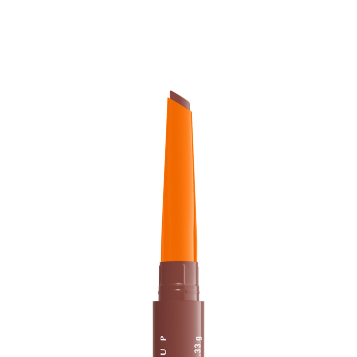 NYX Professional Makeup Duck Plump Plumping Lip Liner, crayon à lèvres, jusqu'à 10h de tenue, fini mat, Nude Flip