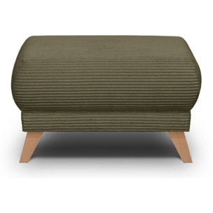 Pouf en velours côtelé - LARIA